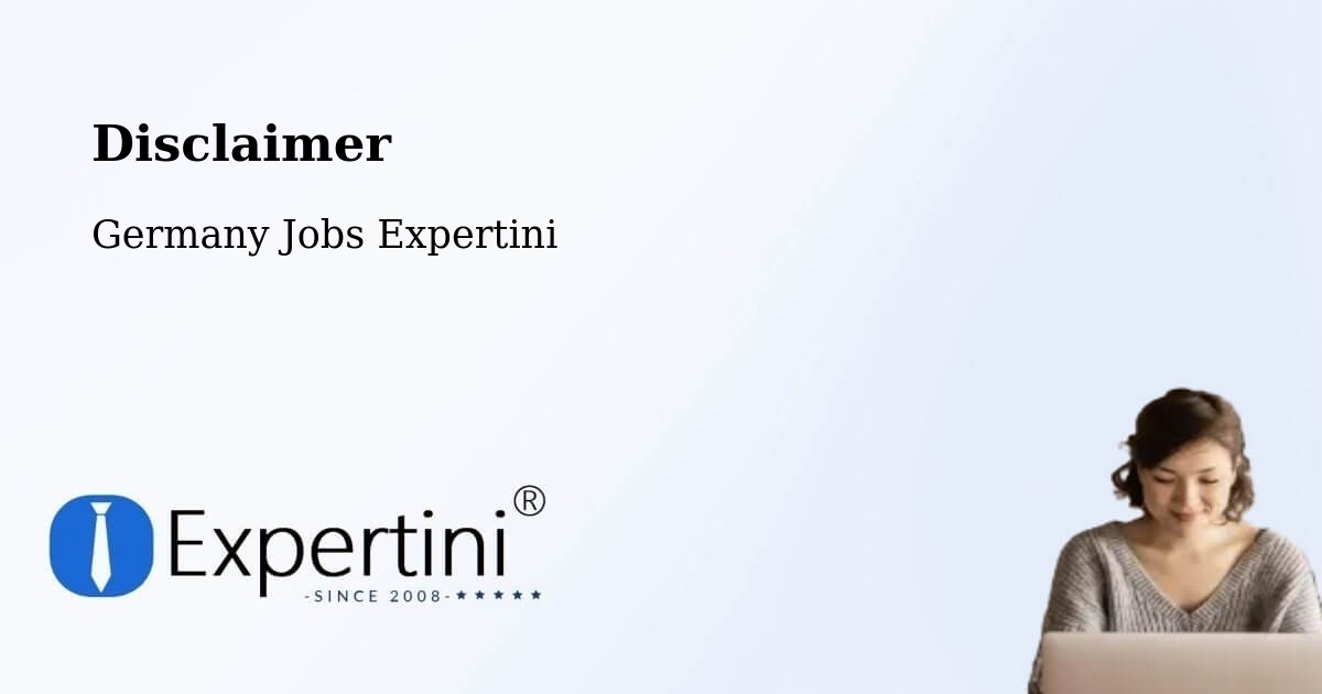 Disclaimer – Gummersbach - Germany Jobs Expertini